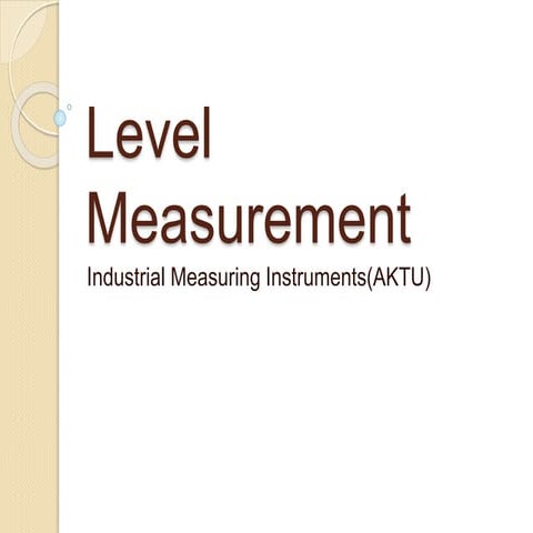 Level measurement