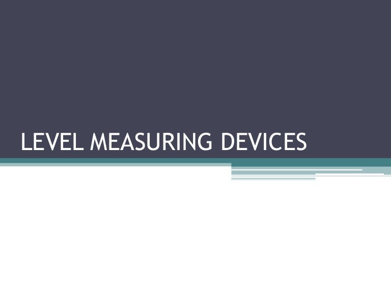 Level measuring instruments