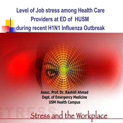 Level Of Job Stress Among Health Care Providers