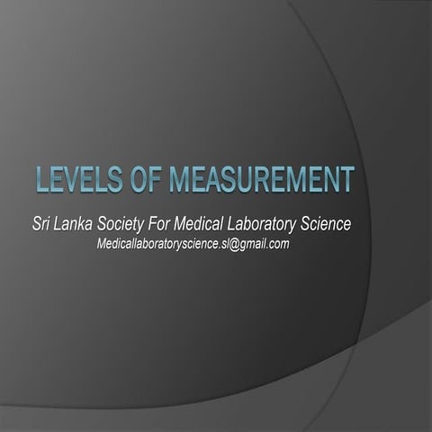 Level of measurement by slsmls | PDF