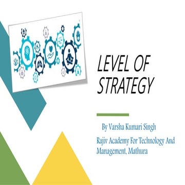 Level of strategy 