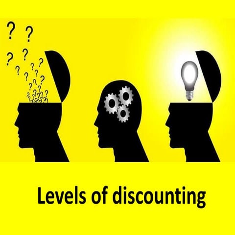 Levels of discounting (Transactional analysis / TA is an integrative approach...