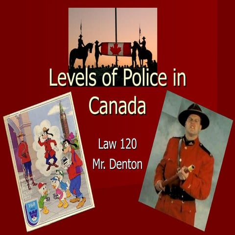 Levels Of Police In Canada