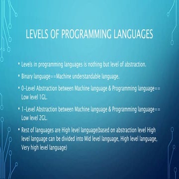 Classification of Programming Languages | PPT