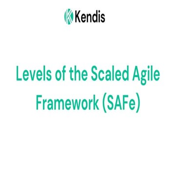 The 3 Levels of the Scaled Agile Framework 