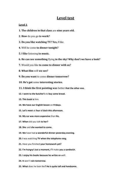 Tag questions | PDF