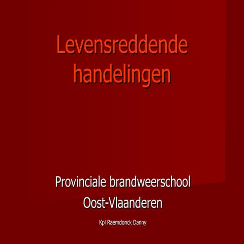 Levensreddende Handelingen Pbo | PPT