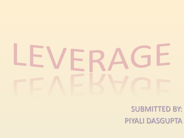 Leverage