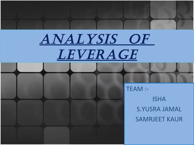 Leverage