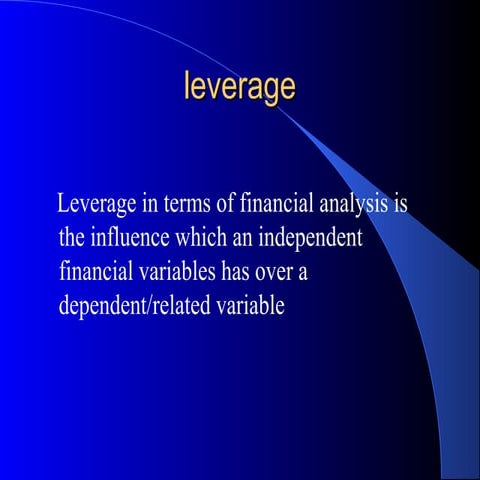Leverage | PPT