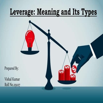 Capital structure and Financial leverage | PPTX