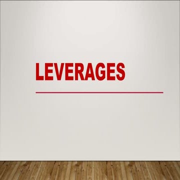 Capital Structure Leverage Analysis Ppt