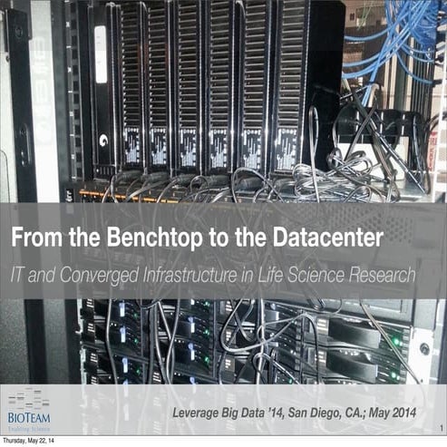 From the Benchtop to the Datacenter: IT and Converged Infrastructure in Life ...