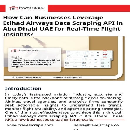 Leverage Etihad Airways Data Scraping API in Abu Dhabi UAE.pptx