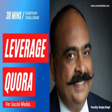 Leverage Quora for social media | PDF