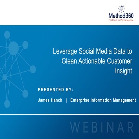Leverage Social Media Data with SAP Data Services