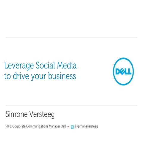 Leverage social media to drive business the case sept 2012