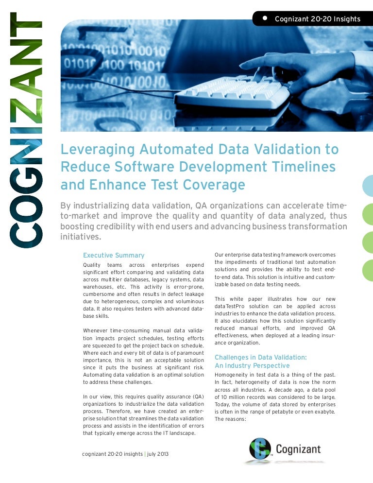 automated data validation