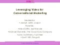 Leveraging Video For Conversational Marketing