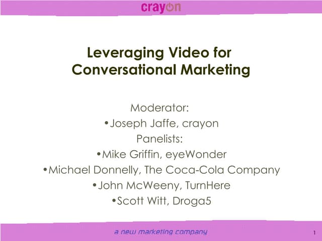 Leveraging Video For Conversational Marketing