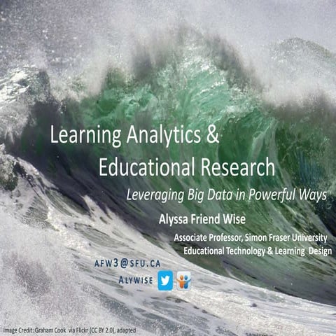 Learning Analytics & Educational Research - Leveraging Big Data In Powerful Ways