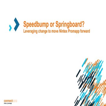 Speedbump or Springboard? Leveraging Change to Move Nintex Promapp Forward