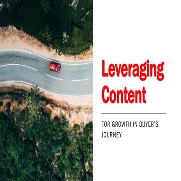 Leveraging Content for Growth in Buyer's Journey | Content Krush