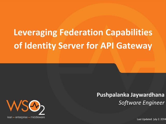 Leveraging federation capabilities ...