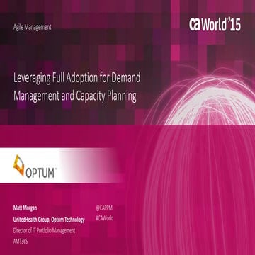 Leveraging Full Adoption for Demand Management and Capacity Planning