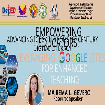 LEVERAGING GOOGLE SITES for enhanced Teachingpptx