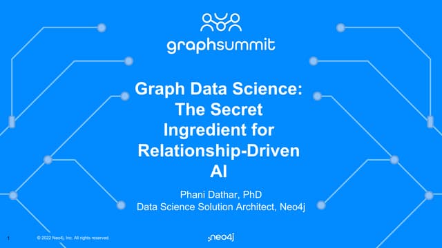 GraphSummit Toronto: Leveraging Graphs for AI and ML