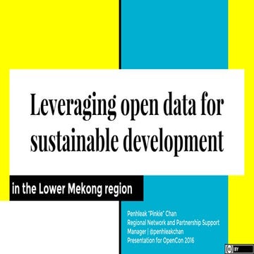 Leveraging Open Data for Sustainable Development - Pinkie Chan ...