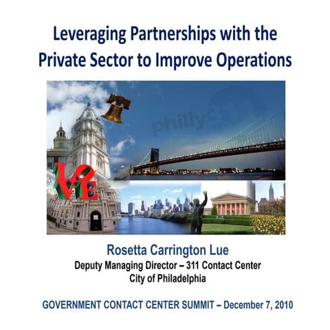 Leveraging Private And Public Sector Partnerships In Government Contact Centers