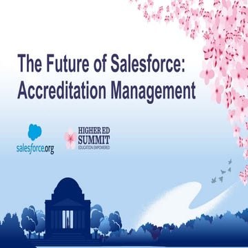 The Future of Salesforce: Accreditation Management