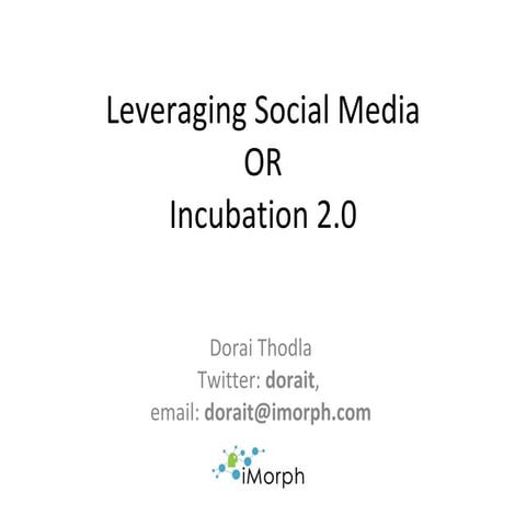 Leveraging Social Media