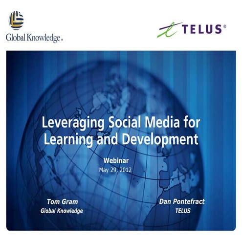 Leveraging Social Media for Learning and Development