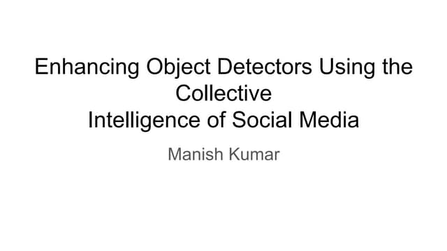 Leveraging social media for training object detectors