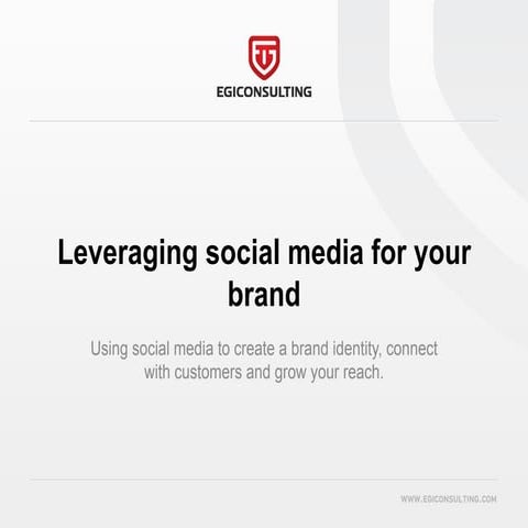 Leveraging social media for your brand