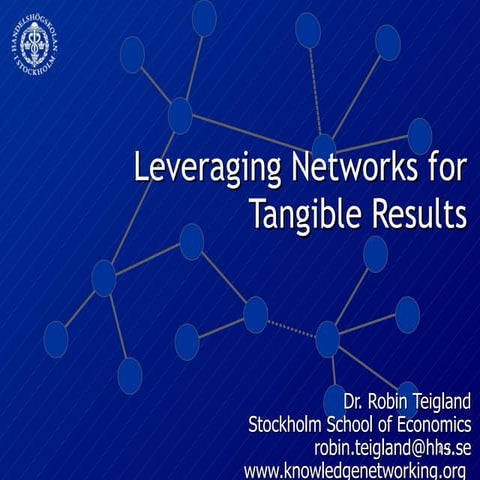 Leveraging Social Networks For Results 13338