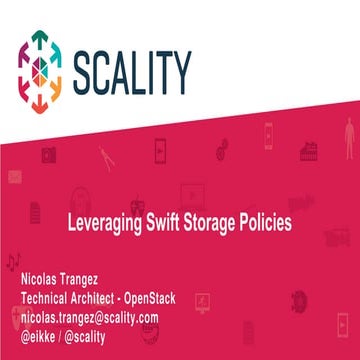 Leveraging Swift Storage Policies using Scality RING