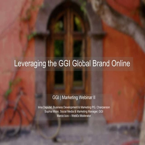 Leveraging the GGI Global Brand Online
