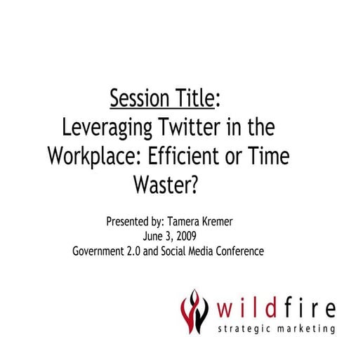 Leveraging Twitter In The Workplace
