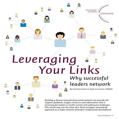 Leveraging Your Links   Why Successful Leaders Network