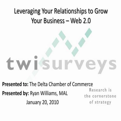 Leveraging Your Relationship To Grow Your Business  Dcc  Jan 20 10