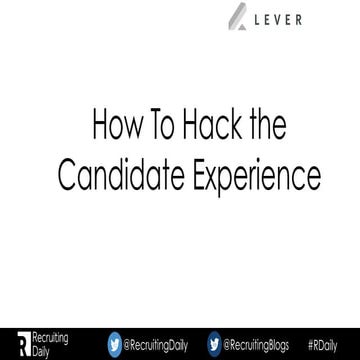 Hacking The Candidate Experience with Matt Charney