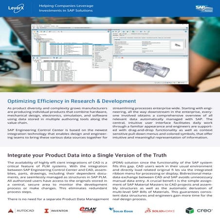 LeverX Engineering Control Center (ECTR) Brochure | PDF