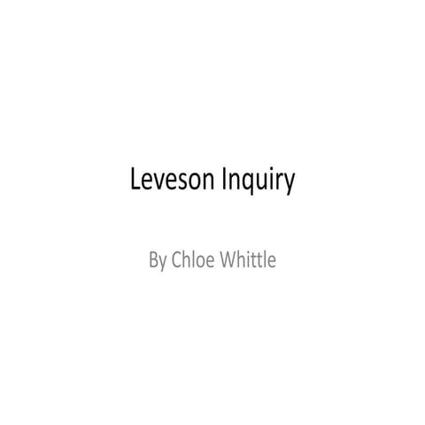 Leveson inquiry