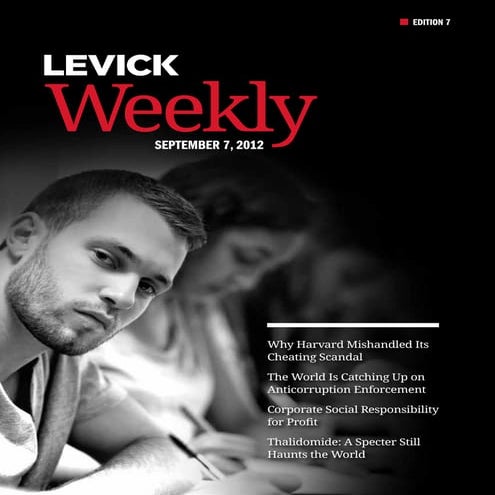 LEVICK Weekly - Sept 7 2012