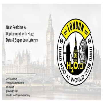 Near realtime AI deployment with huge data and super low latency - Levi Brack...