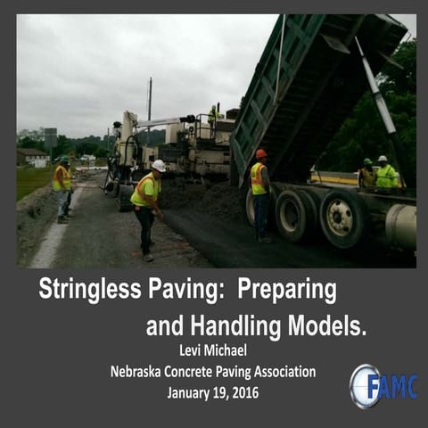 Stringless Paving: Preparing & Handling Models